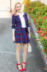 {Outfit}: Preppy Holiday Plaid