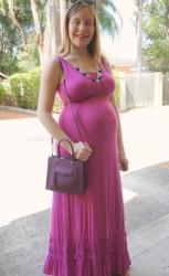 Plain Maxi Dresses in the Second Trimester - Christmas Outfit Ideas Under $100