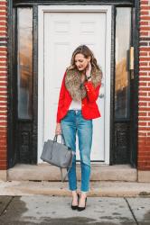 Festive Red Blazer (See Jane Wear)