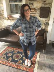 Wear It Wednesday: Blue Cream Flannel 