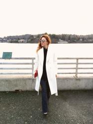 How To Wear A White Coat During Winter