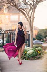 Purple Ombre Maxi // Valentine's Day Inspiration