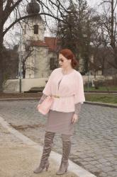 DIY Wide Sleeve Fur Coat