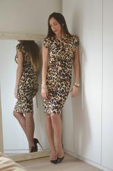 Midi dress leopardato 