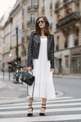 Paris Fashion Week Look: Material Mix