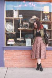 Thursday Mixer--Vintage Plaid Skirt