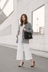 5 ways to style white culottes