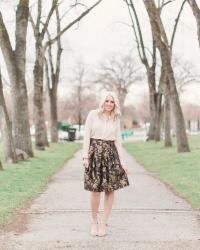 JACQUARD MIDI SKIRT STYLE & GIVEAWAY!