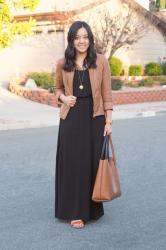 A Tip for Wearing Maxi Dresses in Cooler Weather