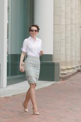 crochet pencil skirt for work?