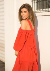 COLD SHOULDER DRESS