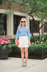 Gingham & Scallops