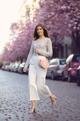 Grey Sandals and Cherry Blossoms