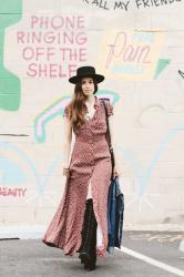 Vintage-Inspired Maxi Dress + Coffee