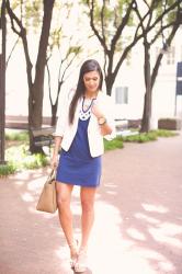 Navy Shirt Dress