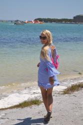 Crab Island & Stripe Beach Coverup