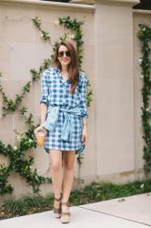 Plaid Shirtdress