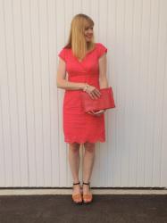 Red Broderie Anglaise Dress and A Bit About My Day Job