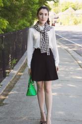 Green Bag and Houndstooth 