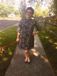woodland creatures in my new favorite dress!