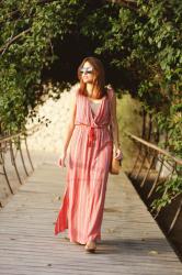 Maxi vestido rojo