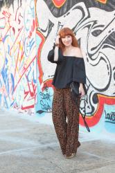 Leopard Palazzo Pants