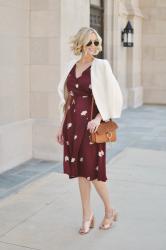 Classic Floral Wrap Dress