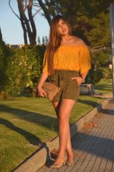 Look of the day: Green shorts