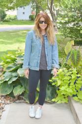 Boxy Denim Jacket + Leggings.