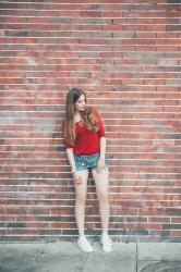 OUTFIT: Lace Up Dress, Patches Shorts and Cluse Watch