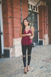 Strappy Peplum Tank