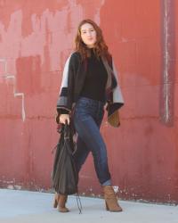 Fall Essentials: High Waisted Jeans & Mid-Calf Booties