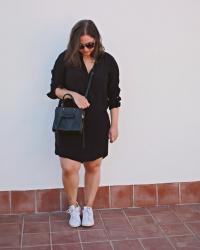 OUTFIT | BLACK SHIRT DRESS