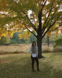 Brown Fur Vest Outfit