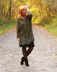 Floral Baby Doll Dress & Berkshire Tights: Road Trip
