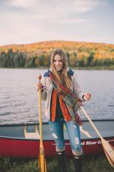 Morning Canoe on Blueberry Lake