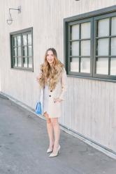 Scalloped Blue Dress