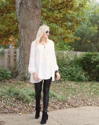 Edgy Boho Date Night Outfit & TFF Linkup