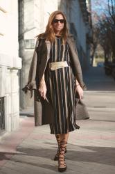 midi dress ¬ trench 