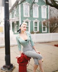 Neighborhood Glamour || Miss Ladybug Teal Cardigan