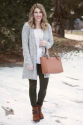 Grey Cardigan (Again) & Confident Twosday Linkup 