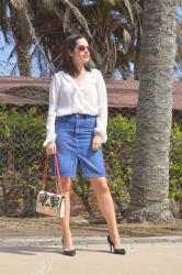 OUTFIT CON FALDA DENIM Y BODY PLUMETI