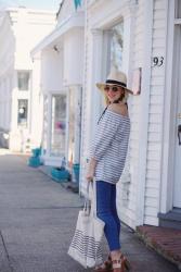 Striped Off The Shoulder Top