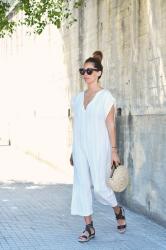 white jumpsuit