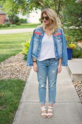 Sassy Denim Jacket + Girlfriend Jeans.