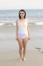outfit: rainbows at the beach
