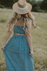 Gingham Maxi