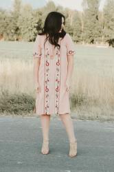 Embroidered Blush