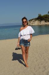 Vacation outfit | Armenistis beach - Sithonia