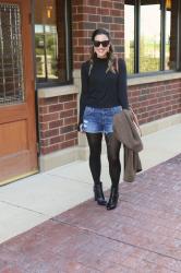 Dare to Pair: Cut-offs & Tights 